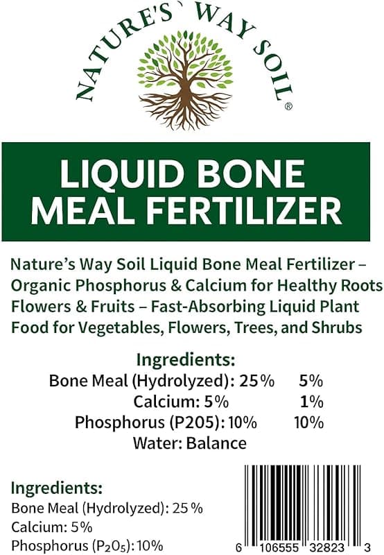 Nature's Way Soil Fruit Tree Fertilizer with Liquid Biochar – 32 oz Concentrate Makes Up to 64 Gallons – for Apple, Peach, Pear, Citrus & More